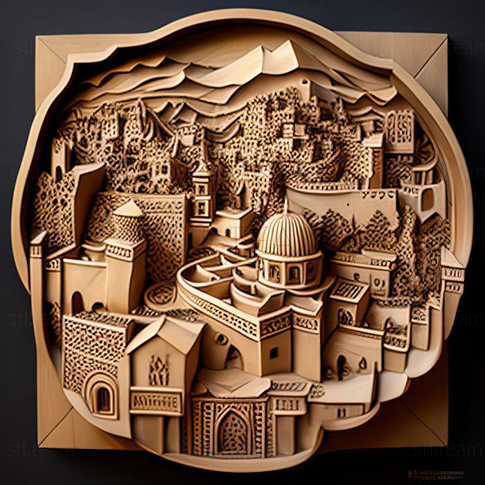 3D модель Єрусалим Ізраїль (STL)